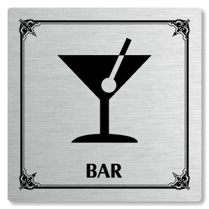 Bar, 148x148mm, stříbrná, Nebraska